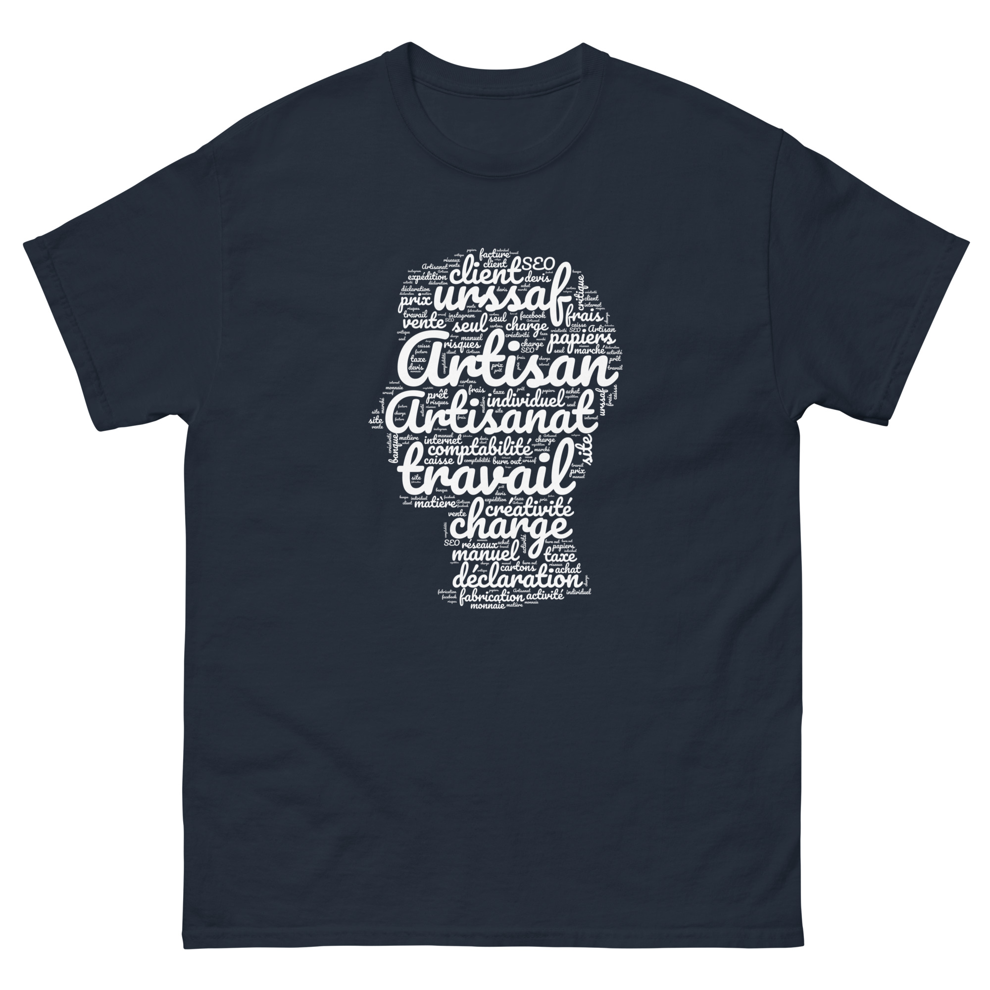 T-shirt classique homme - La charge mentale de l'artisan moderne. – Image 4