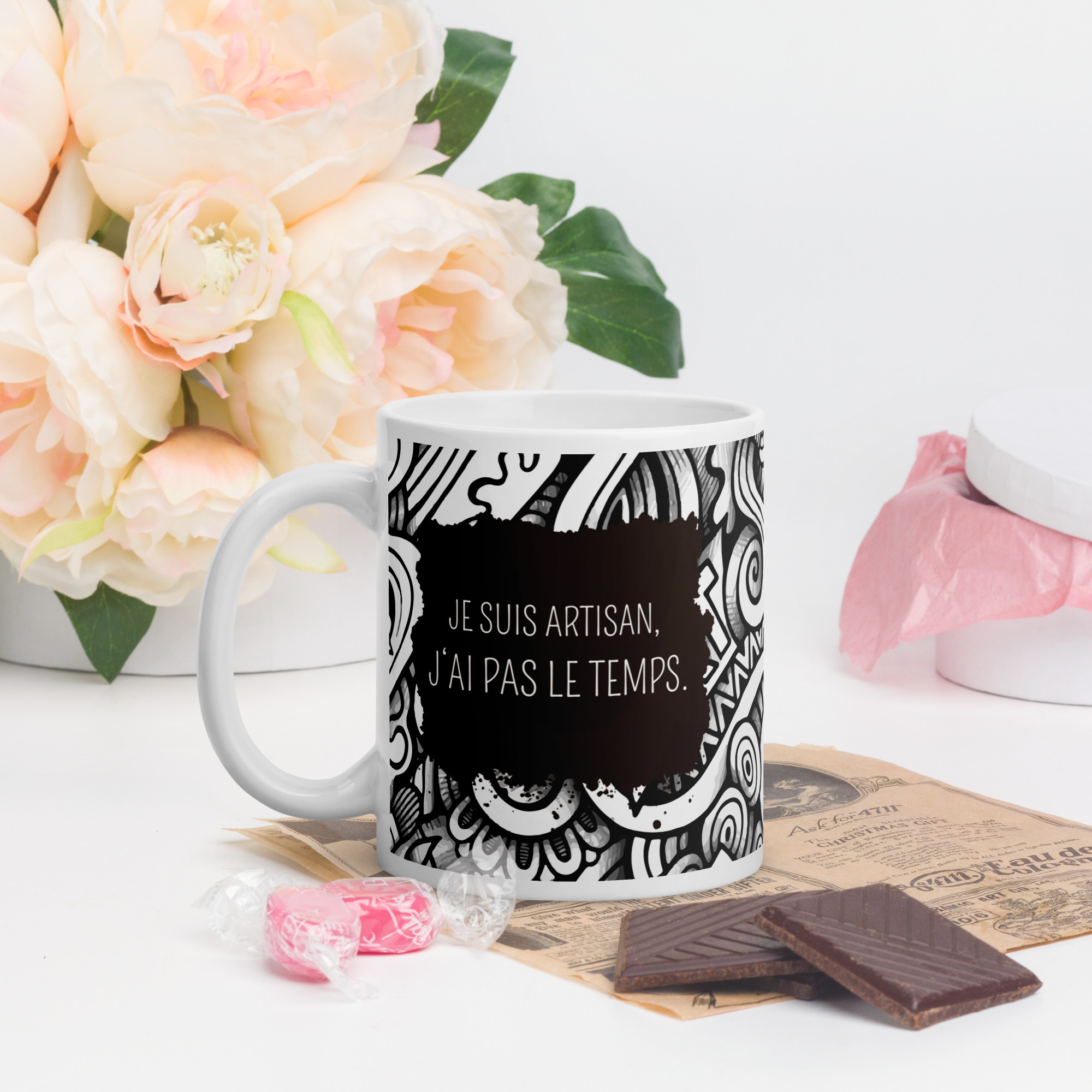 mug je suis artisan j'ai pas le temps
