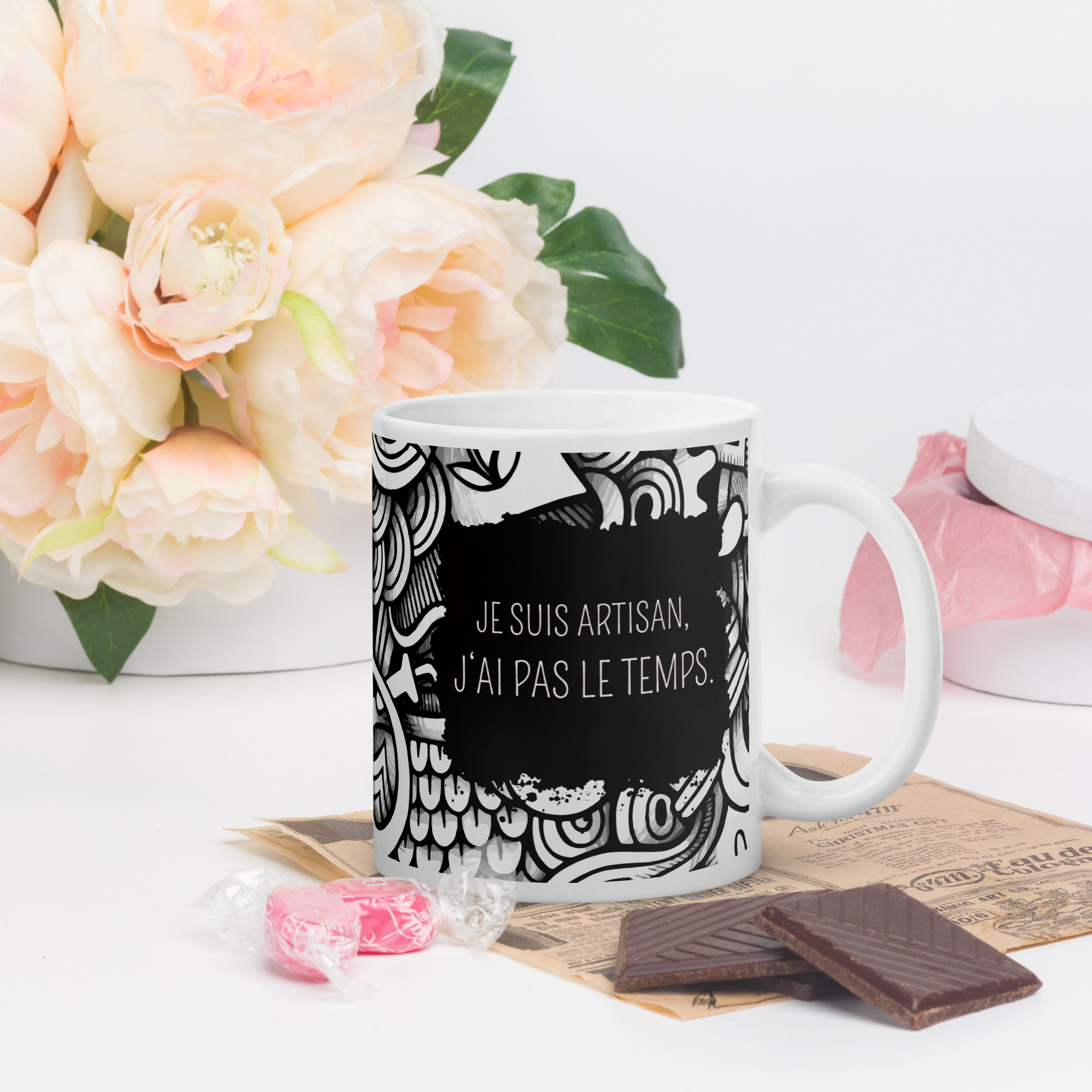 mug je suis artisan j'ai pas le temps